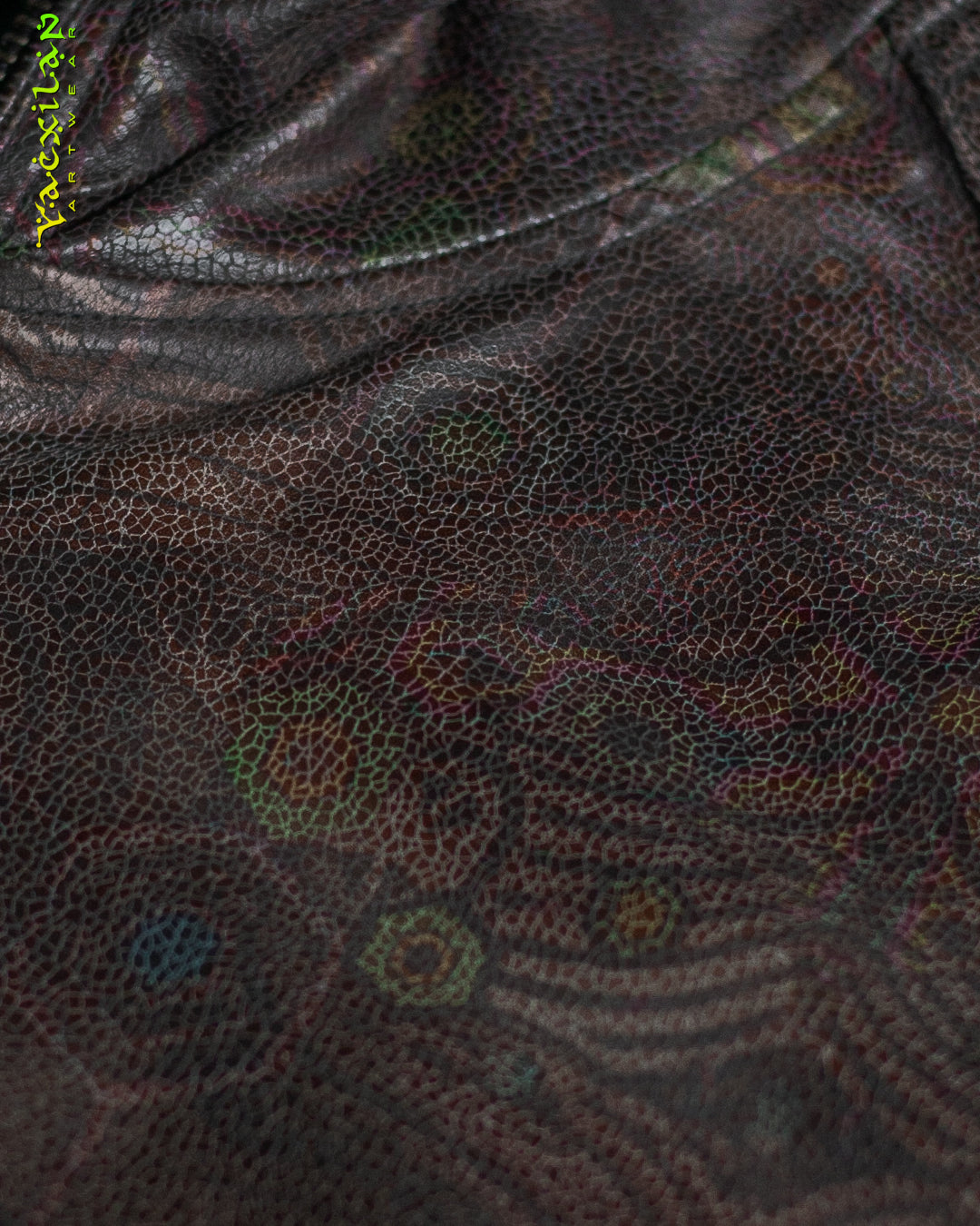 Jacket Men / Fake Leather - Grey PSYCHEDELIKA Snake